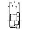 Conex Bänninger Łącznik redukcyjny miedziany GZxGW 1/2"x3/8" 3241004003000